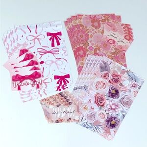 Poly Mailers with Matching Thank You Cards Shipping Bags